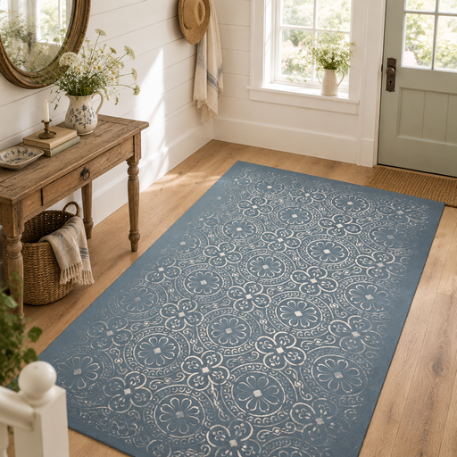 Queen Anne's Lace in Moody Blue — Cottagecore Entryway